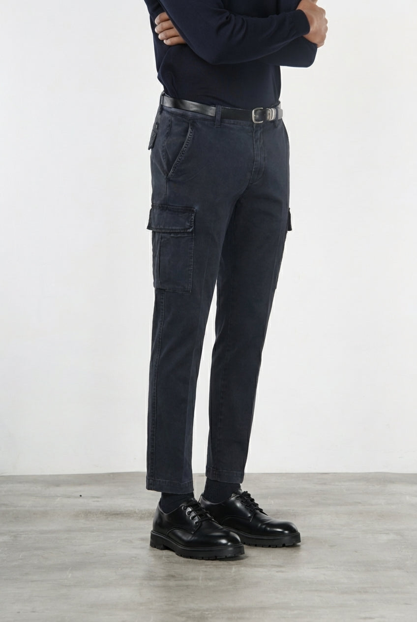Chile Cargo-Hose Herren aus Stretch-Gabardine, Extra Slim Fit ①