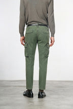 Chile pantalone cargo uomo in gabardina stretch extra slim fit ①