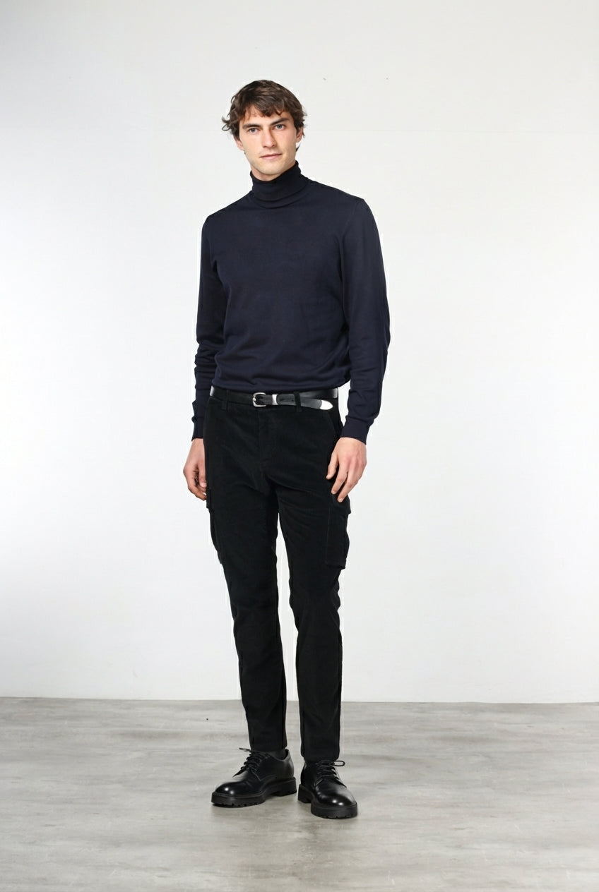 Chile Herren-Cargohose aus 500-Rippen-Samt mit extra slim fit ①