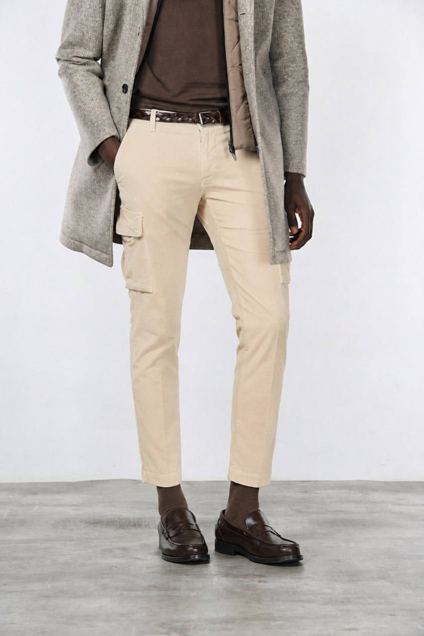 Chile Cordhose Herren in 500-Rippen-Cord Extra Slim Fit ①