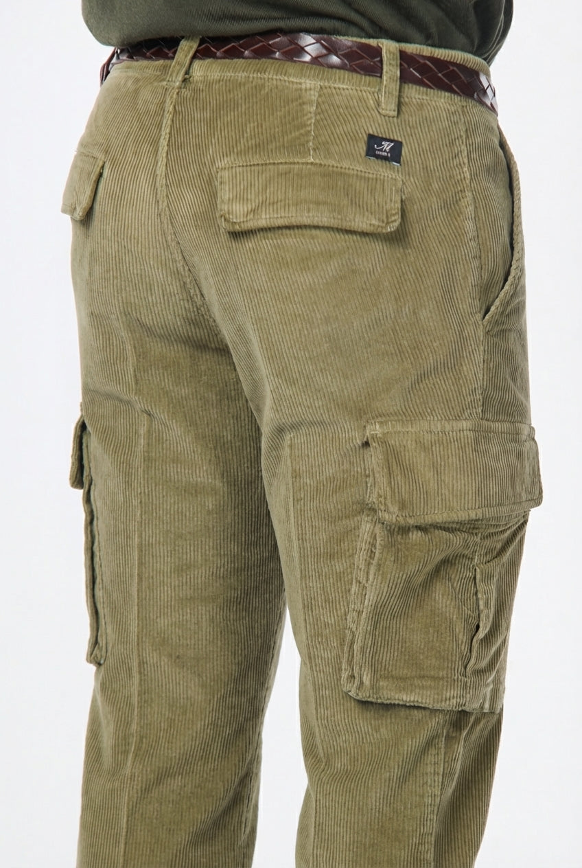 Chile Herren-Cargo-Hose aus Samt 500 Linien extra slim fit ①