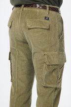 Chile Herren-Cargo-Hose aus Samt 500 Linien extra slim fit ①