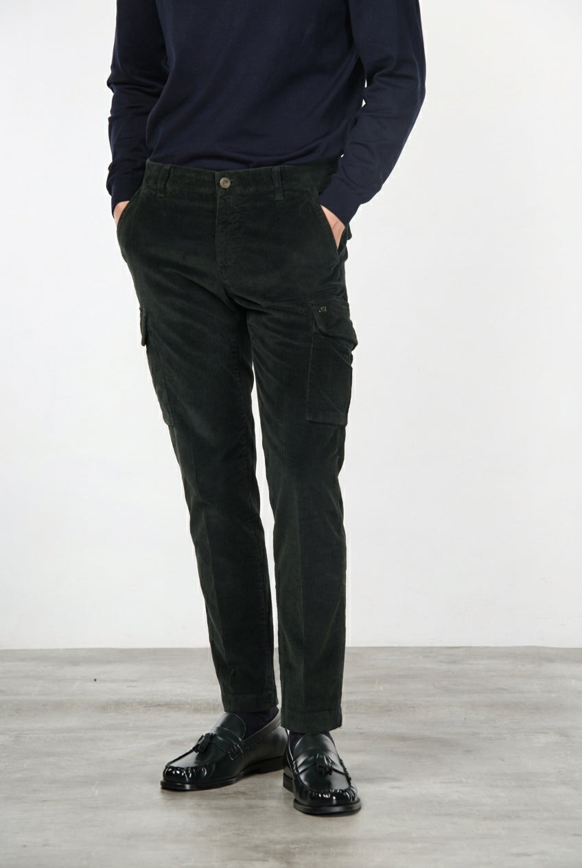 Chile Herren-Cargo-Hose aus Samt 500 Linien extra slim fit ①