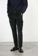 Chile Herren-Cargo-Hose aus Samt 500 Linien extra slim fit ①