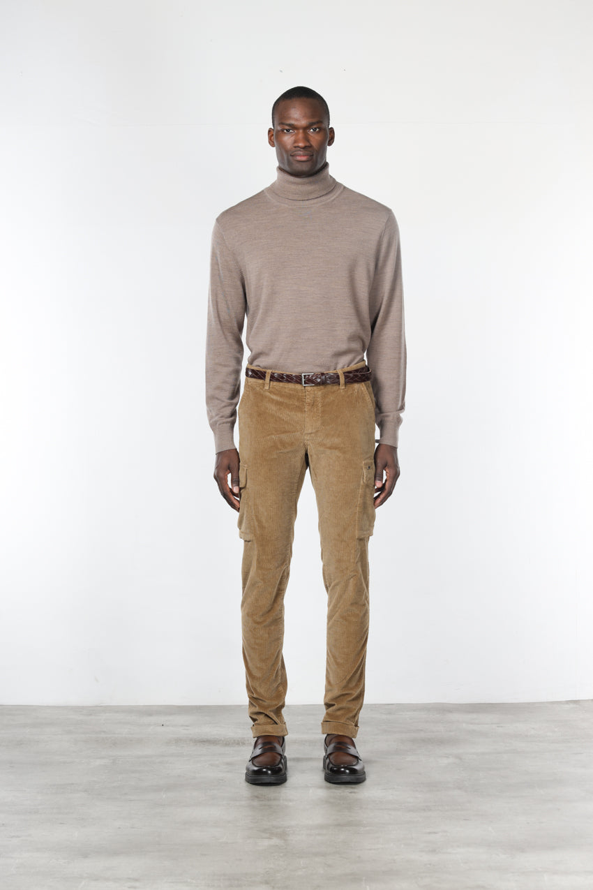  Chile Cargo-Hose Herren aus Cord mit 500 Rippen, Extra Slim Fit ①