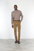 Chile pantalone cargo uomo in velluto 500 righe extra slim fit ①