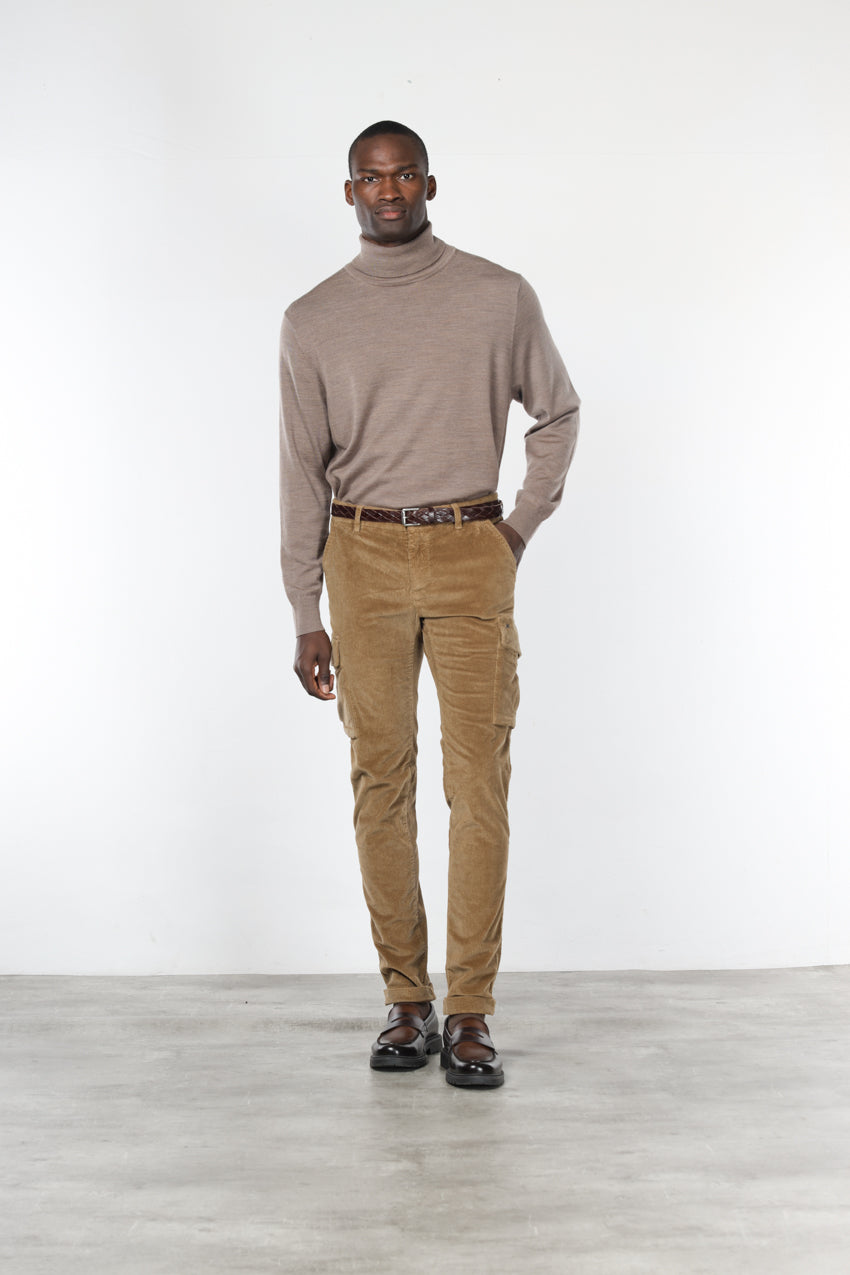  Chile Cargo-Hose Herren aus Cord mit 500 Rippen, Extra Slim Fit ①