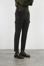 Chile Herren-Cargohose aus 500-Rippen-Samt mit extra slim fit ①