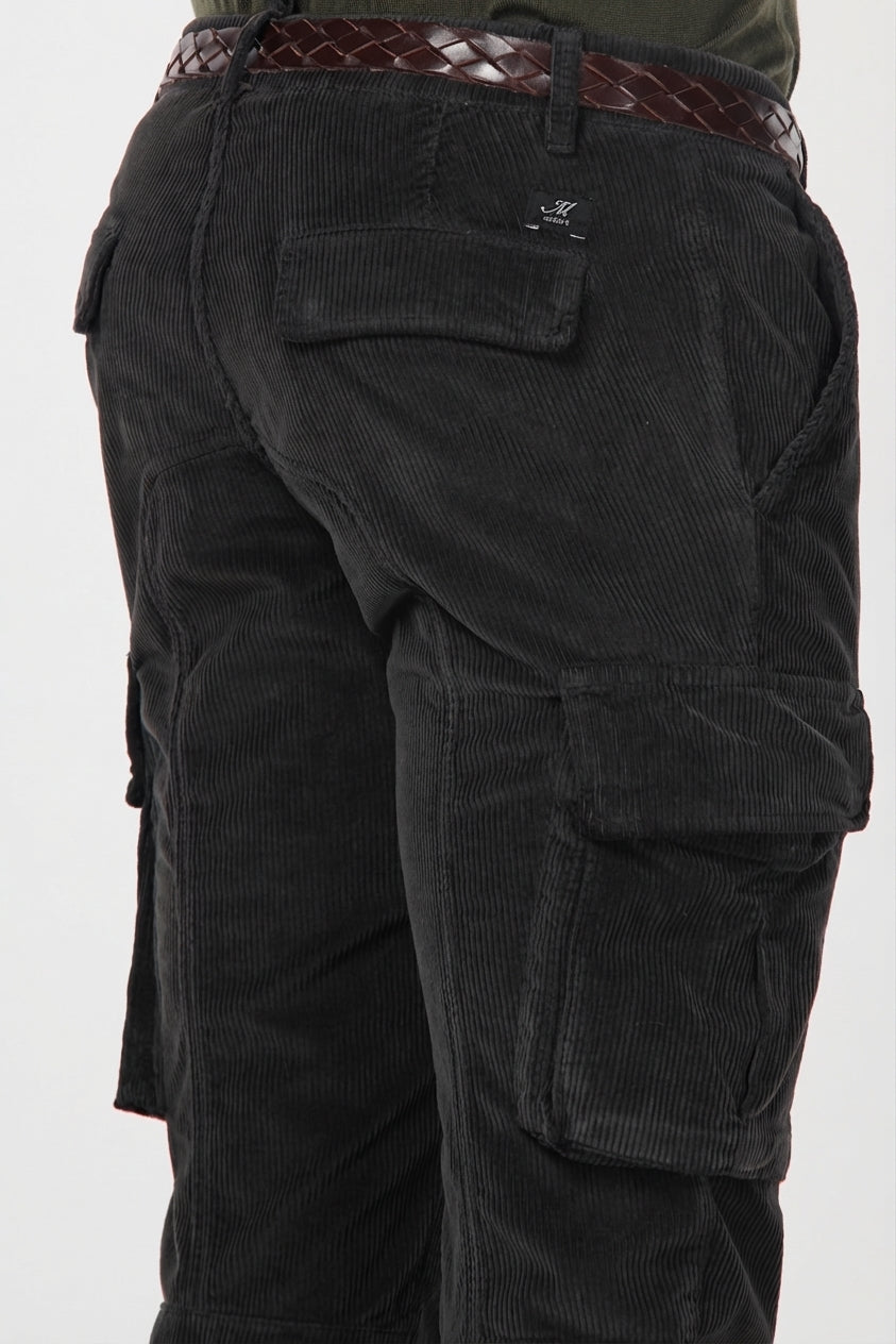 Chile Herren-Cargohose aus 500-Rippen-Samt mit extra slim fit ①