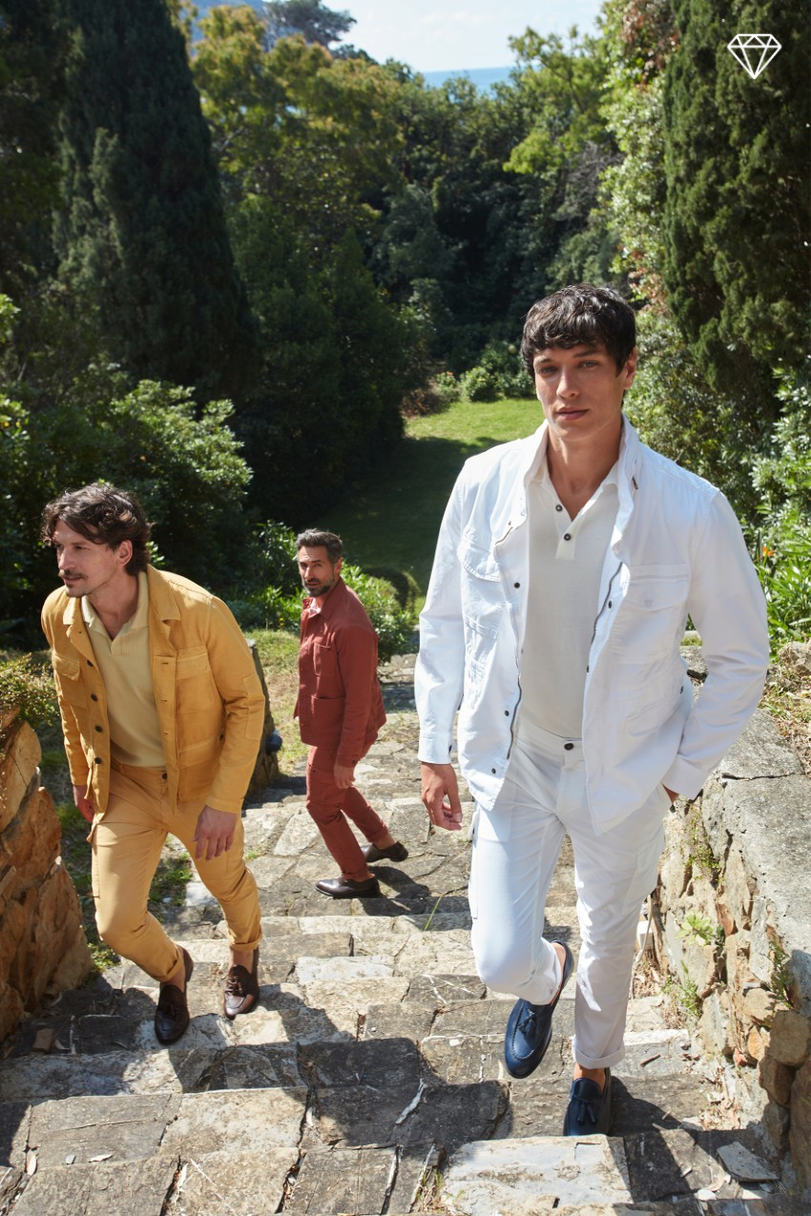 Chile pantalone cargo uomo in raso stretch extra slim fit ①