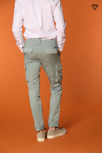 Chile pantalone cargo uomo in raso stretch extra slim fit ①