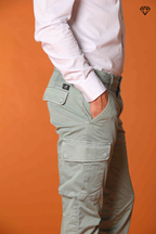 Chile pantalone cargo uomo in raso stretch extra slim fit ①