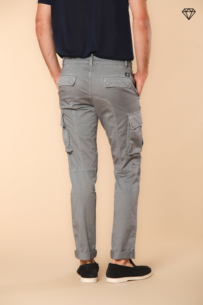 Chile pantalone cargo uomo in raso stretch extra slim fit ①