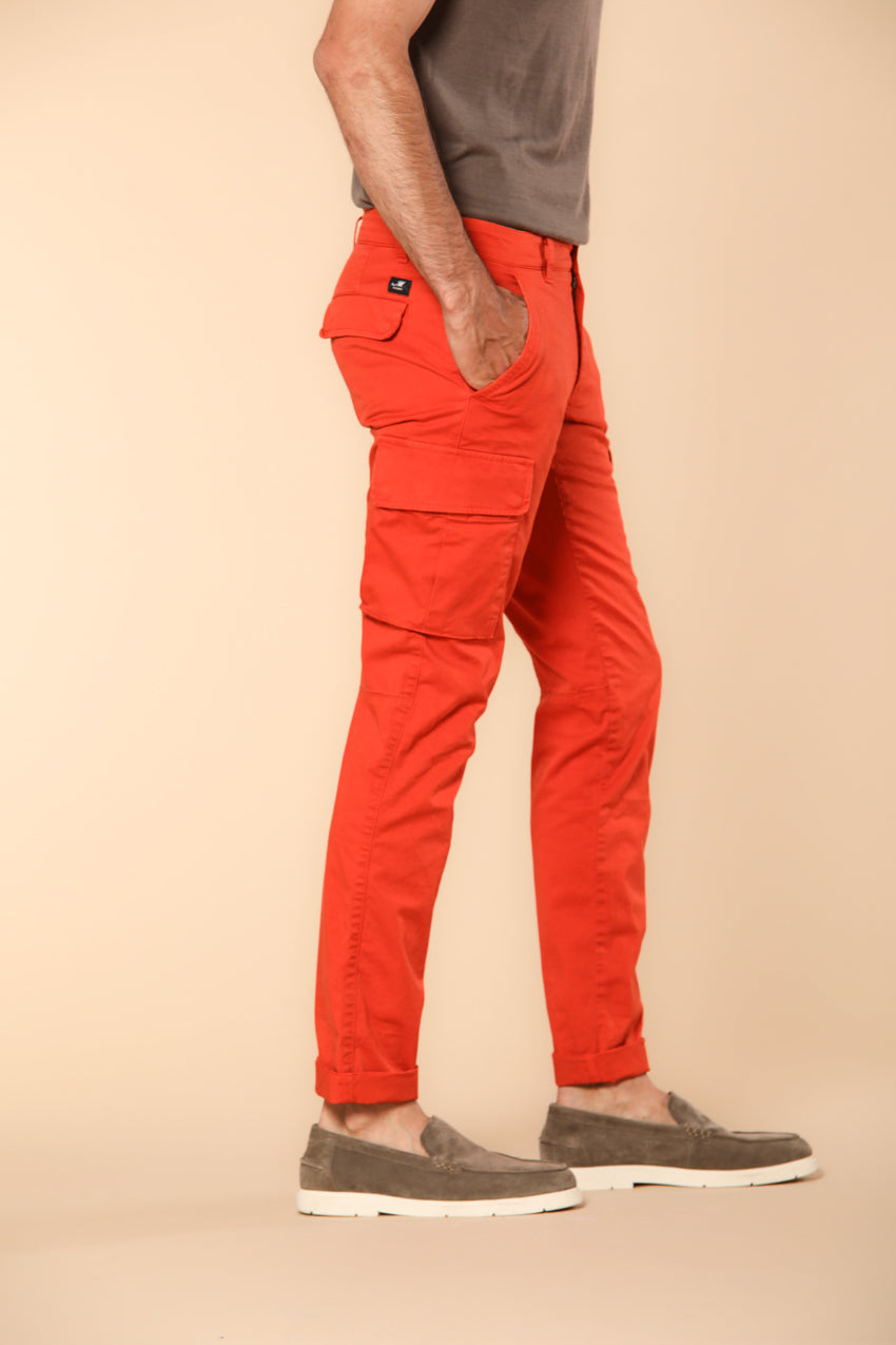 Chile Herren Cargo-Hose in Stretch-Satin Extra Slim Fit ①