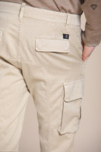 Foto 2 Chile pantalone cargo uomo in gabardina extra slim fit ①