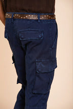 Chile pantalone cargo uomo in raso stretch extra slim fit ①