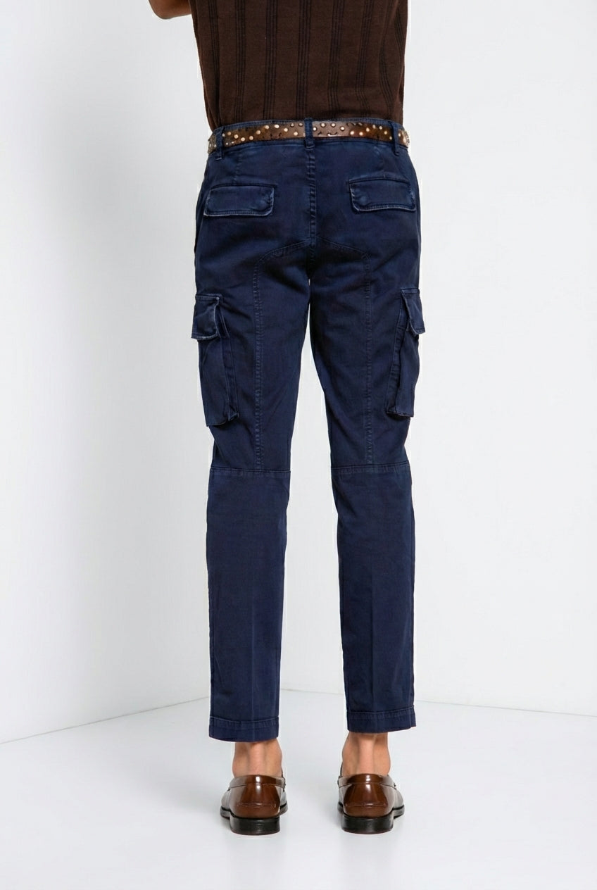 Chile Herren Cargo Hose aus Stretch-Satin extra slim fit ①