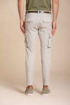 Chile pantalone cargo uomo in raso stretch extra slim fit ①