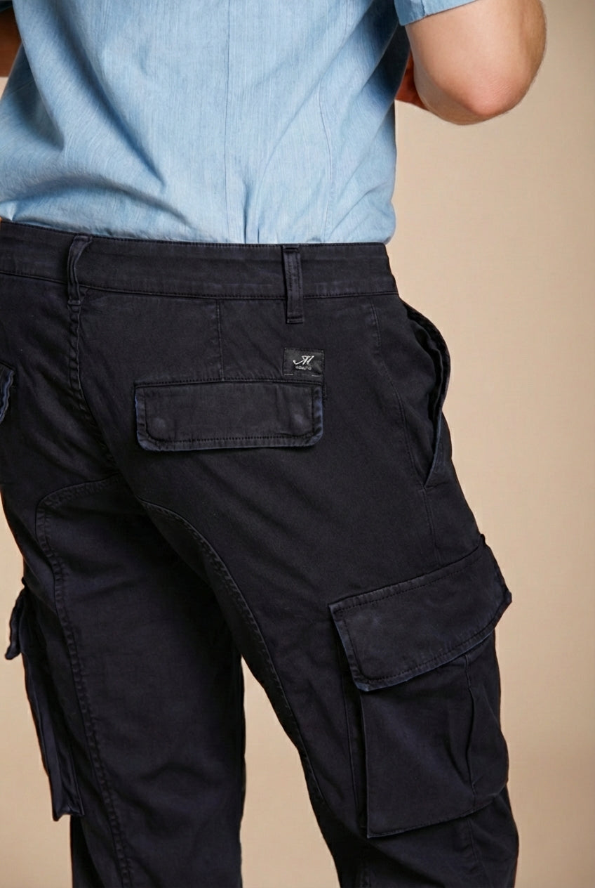 Chile pantalone cargo uomo in raso stretch extra slim fit ①