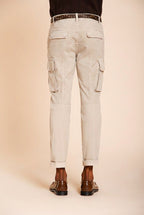 Chile pantalone cargo uomo in raso stretch extra slim fit ①