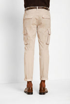 Chile pantalone cargo uomo in raso stretch extra slim fit ①