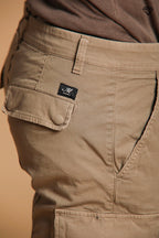 Chile pantalone cargo uomo in raso stretch extra slim fit ①