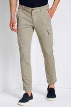 Chile pantalone cargo uomo in raso stretch extra slim fit ①