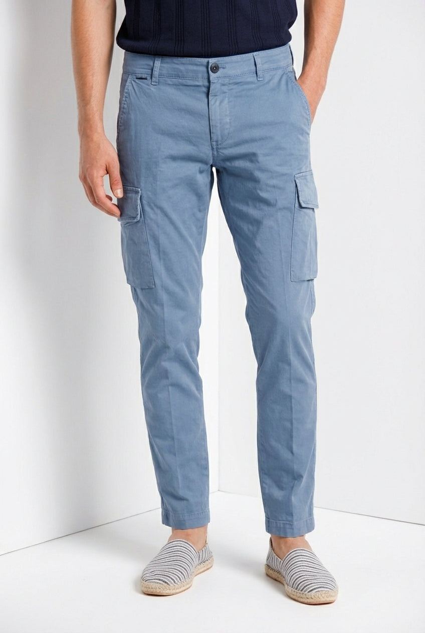 Chile Herren Cargo Hose aus Stretch-Satin extra slim fit ①