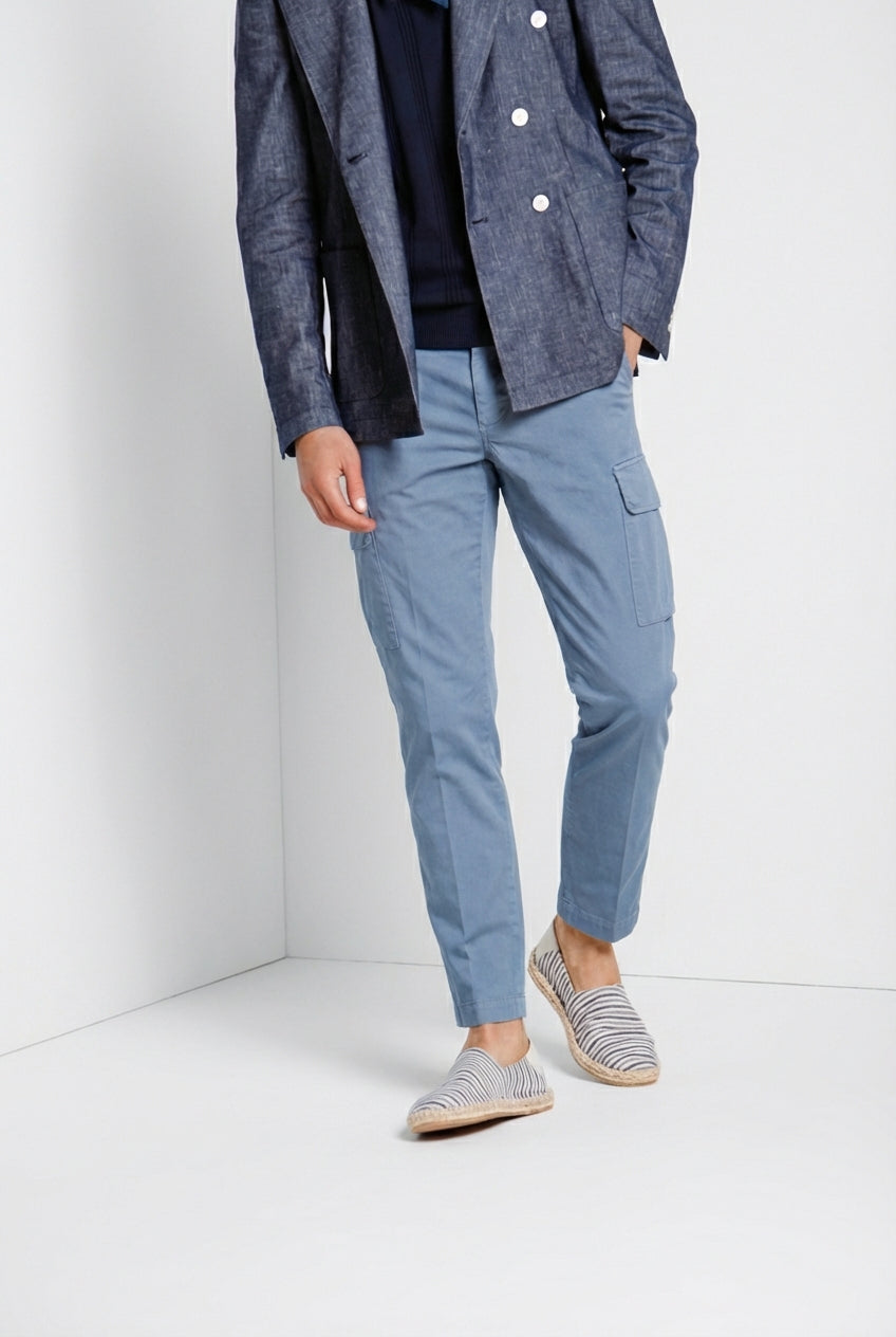 Chile Herren Cargo Hose aus Stretch-Satin extra slim fit ①