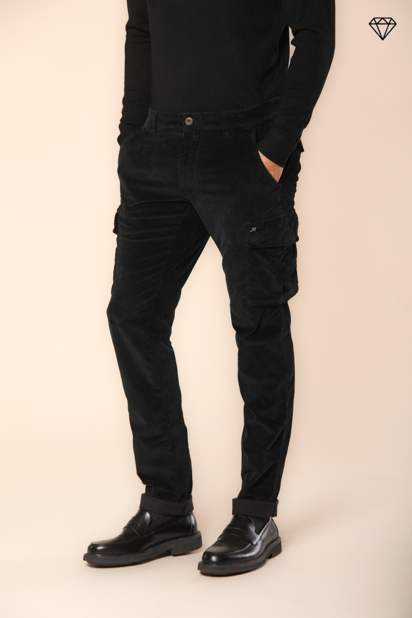 Chile Herren-Cargohose aus 500-Rippen-Samt extra slim fit ①