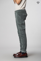 Chile pantalone cargo uomo in velluto 500 righe extra slim fit ①