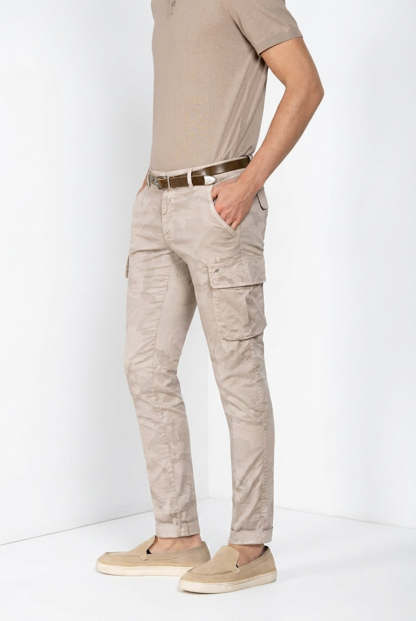 Chile Hose Cargo Herren aus Twill Camouflage-Print extra slim fit ①
