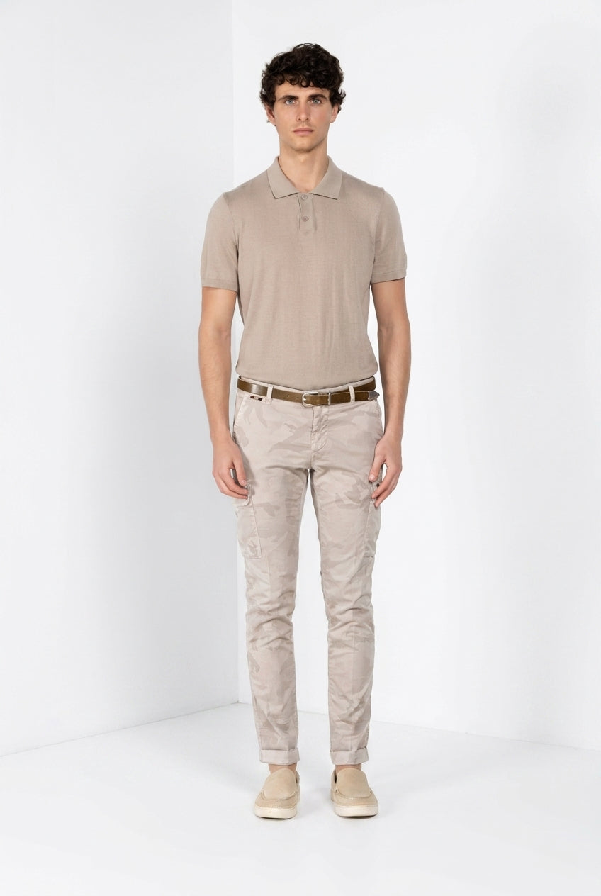 Chile Hose Cargo Herren aus Twill Camouflage-Print extra slim fit ①