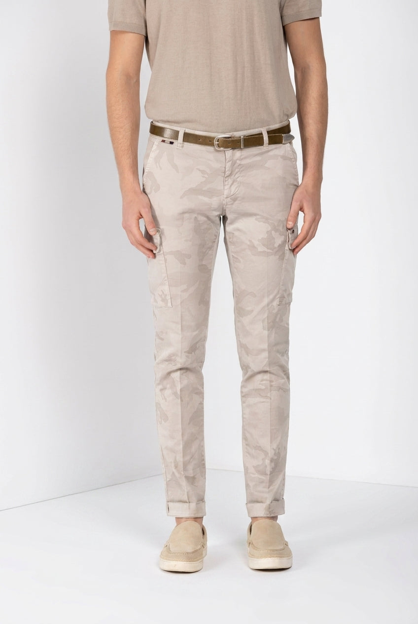 Chile Hose Cargo Herren aus Twill Camouflage-Print extra slim fit ①