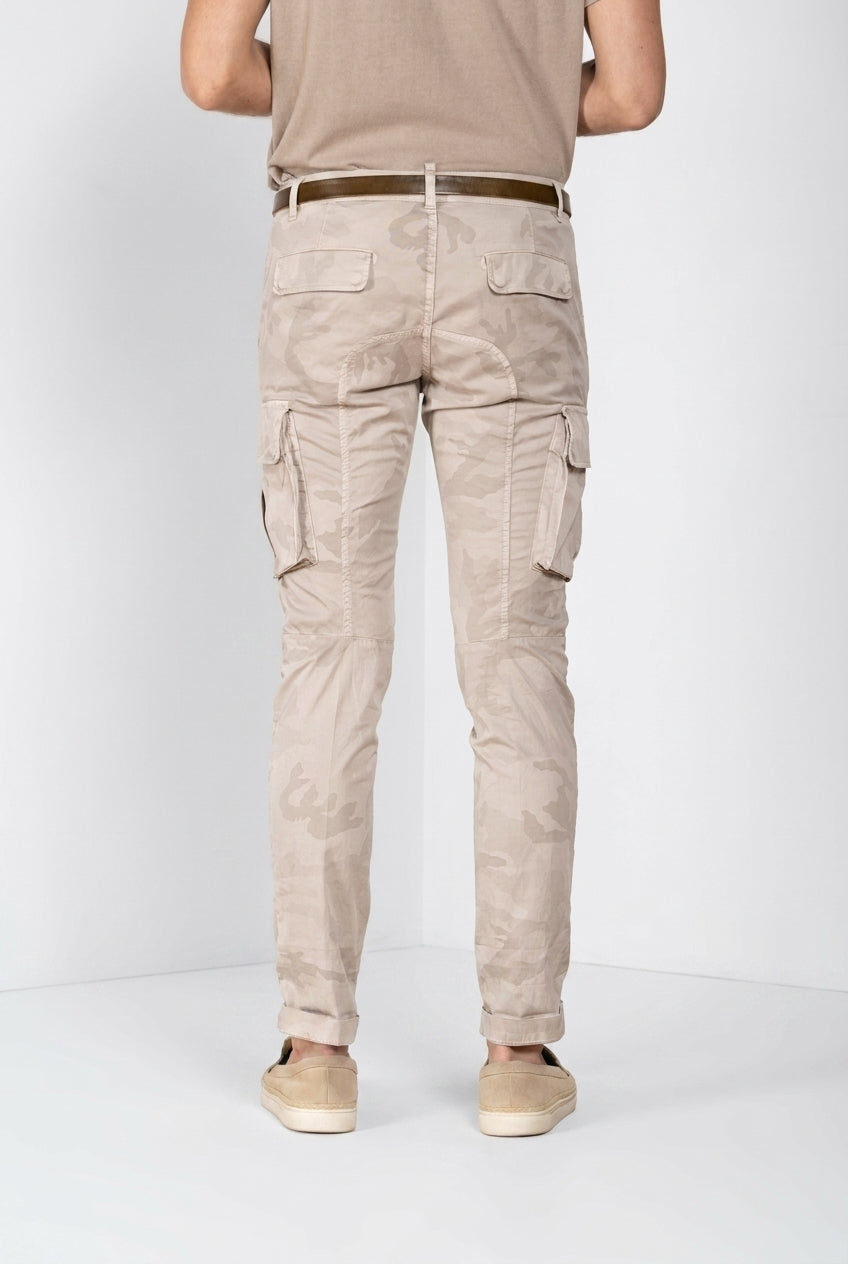 Chile Hose Cargo Herren aus Twill Camouflage-Print extra slim fit ①