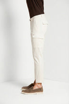 Chile pantalone cargo uomo in raso stretch extra slim fit ①