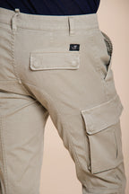 Chile pantalone cargo uomo in raso stretch extra slim fit ①