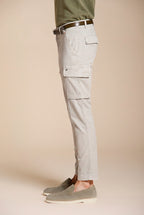 Chile pantalone cargo uomo in raso stretch extra slim fit ①