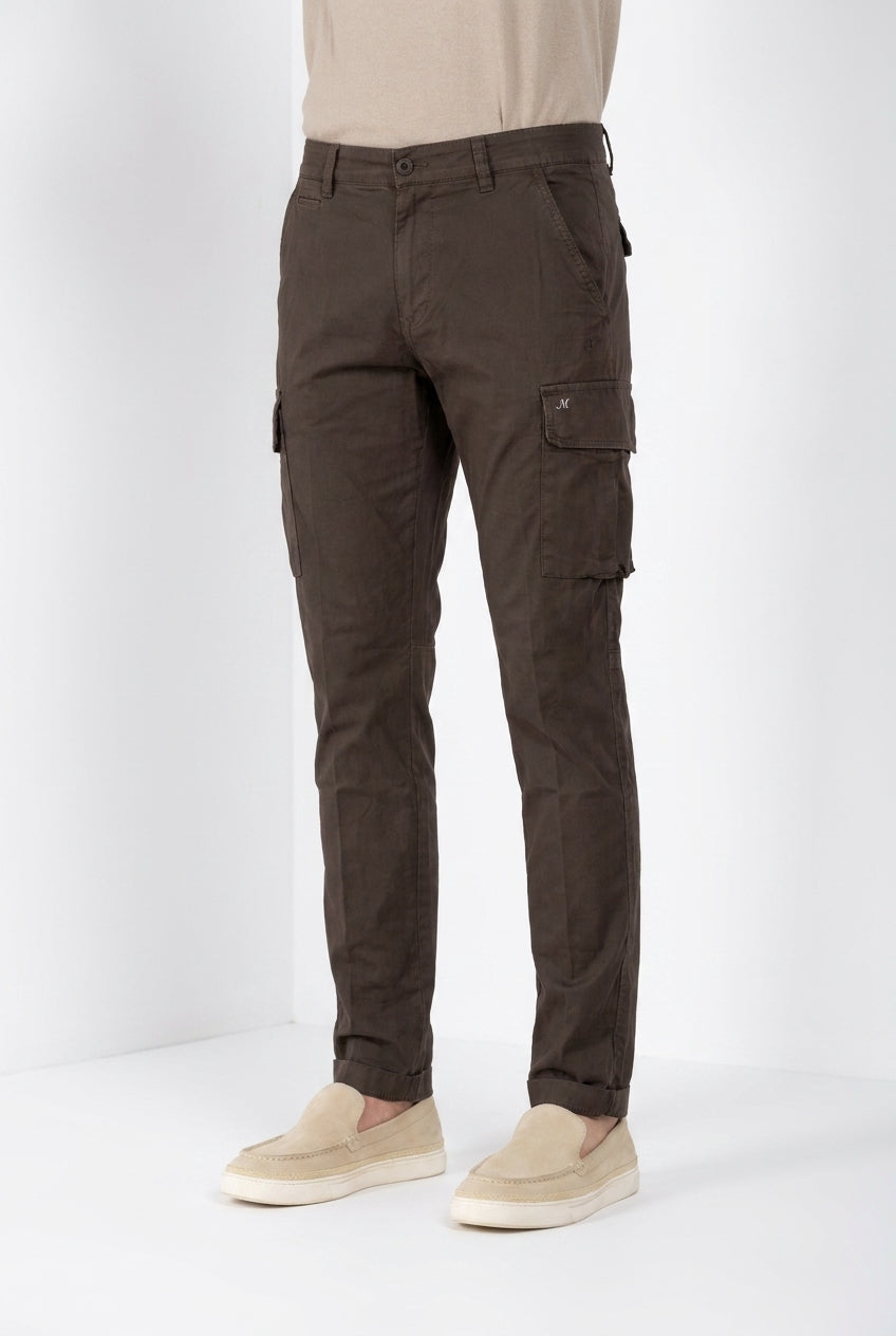 Chile Hose Cargo Herren aus Stretch-Satin extra slim fit ①