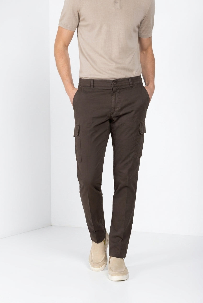 Chile Hose Cargo Herren aus Stretch-Satin extra slim fit ①