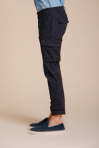 Chile pantalone cargo uomo in raso stretch extra slim fit ①