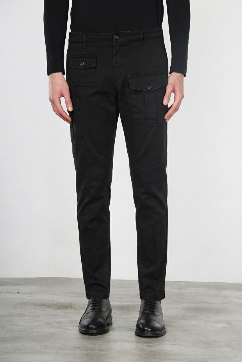 George Coolpocket Cargo-Hose Herren aus Gabardine, Carrot Fit ①