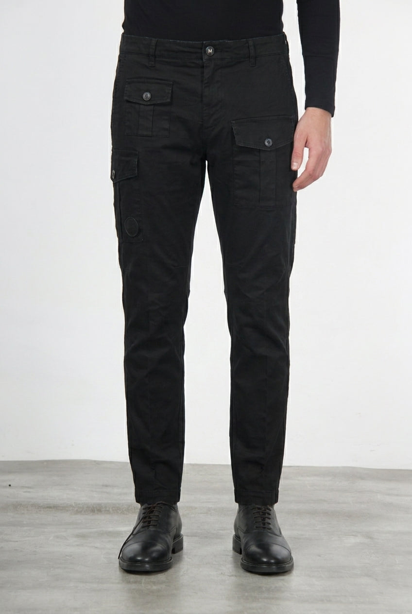 George Coolpocket Cargo-Hose Herren aus Gabardine, Carrot Fit ①