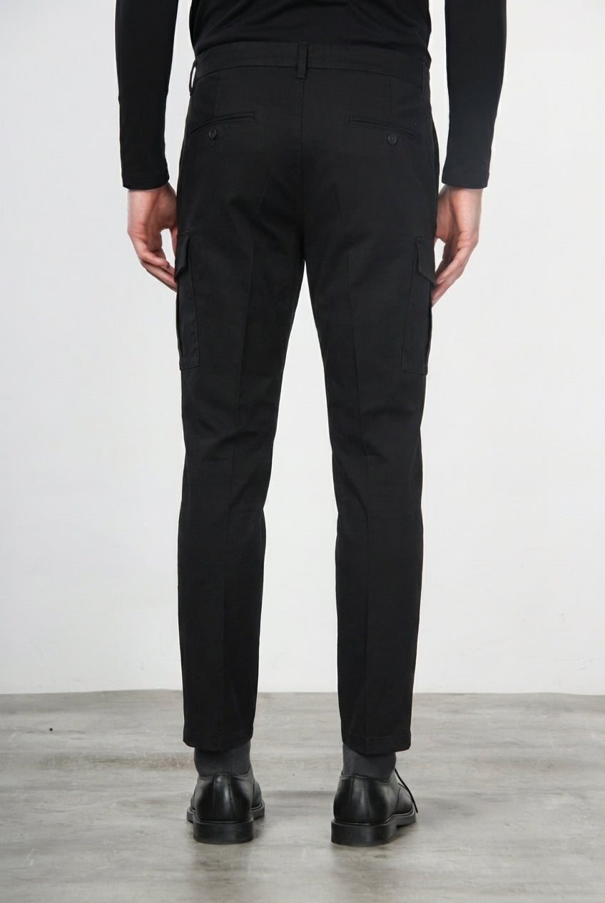 George Coolpocket Cargo-Hose Herren aus Gabardine, Carrot Fit ①