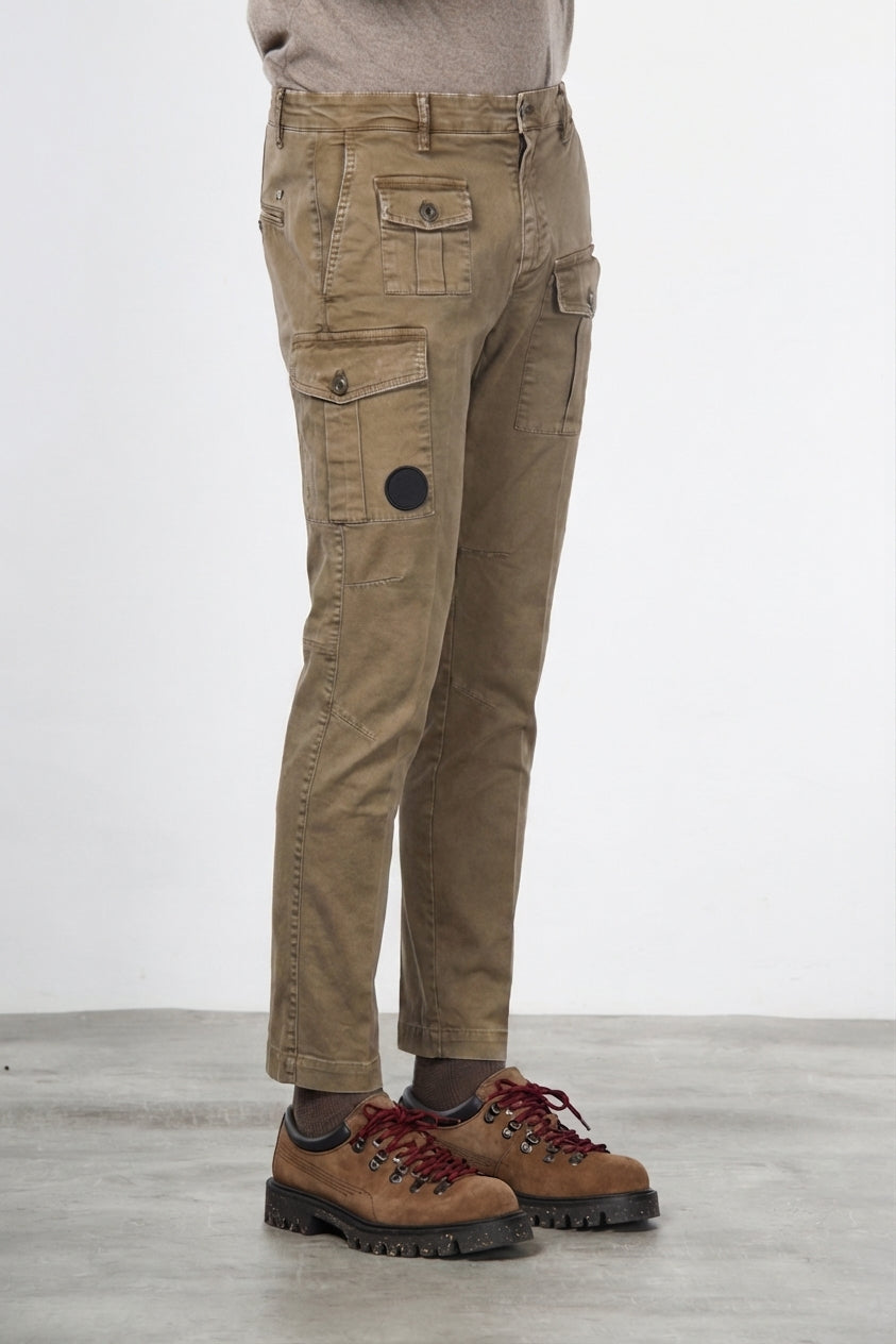 George Coolpocket Cargo-Hose für Herren aus Gabardine mit carrot fit ①
