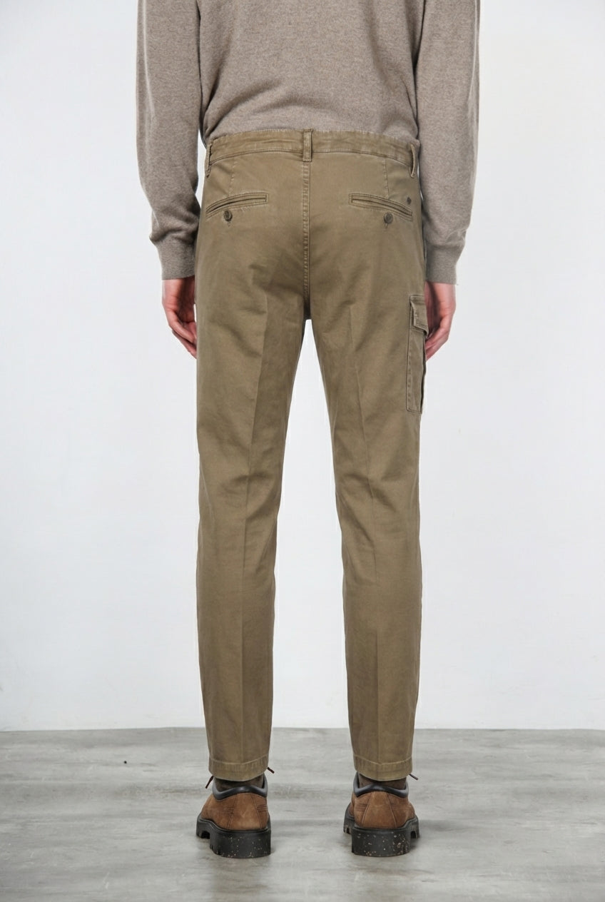 George Coolpocket Cargo-Hose für Herren aus Gabardine mit carrot fit ①

