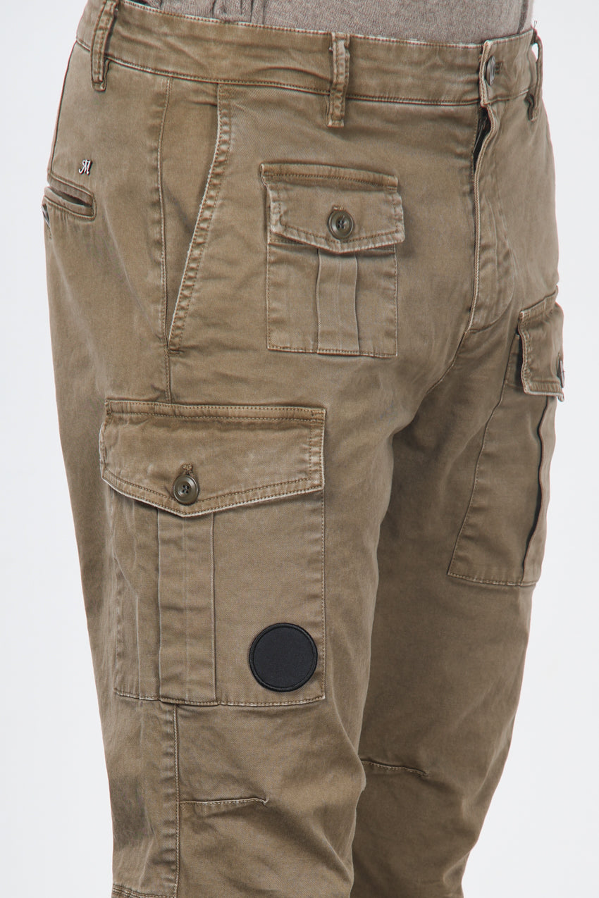 George Coolpocket Cargo-Hose für Herren aus Gabardine mit carrot fit ①
