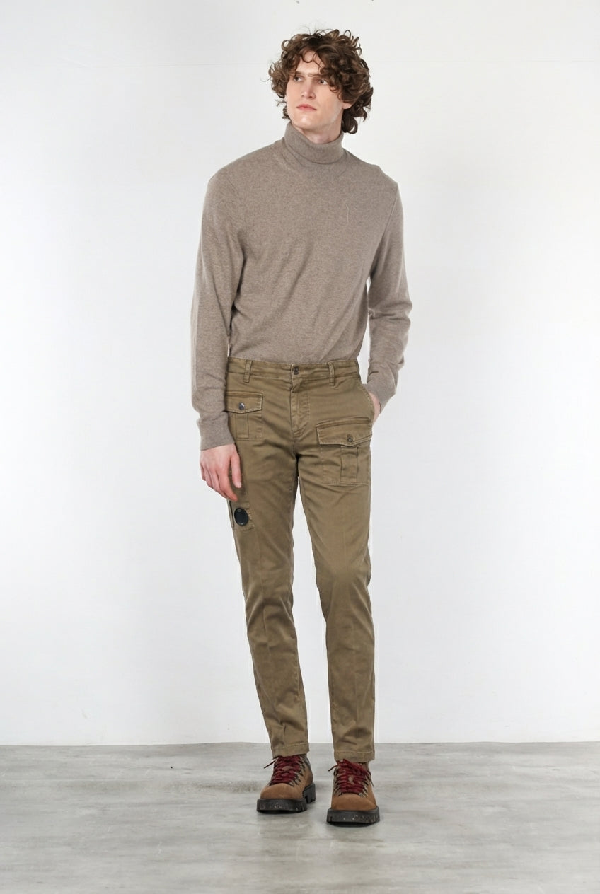 George Coolpocket Cargo-Hose für Herren aus Gabardine mit carrot fit ①
