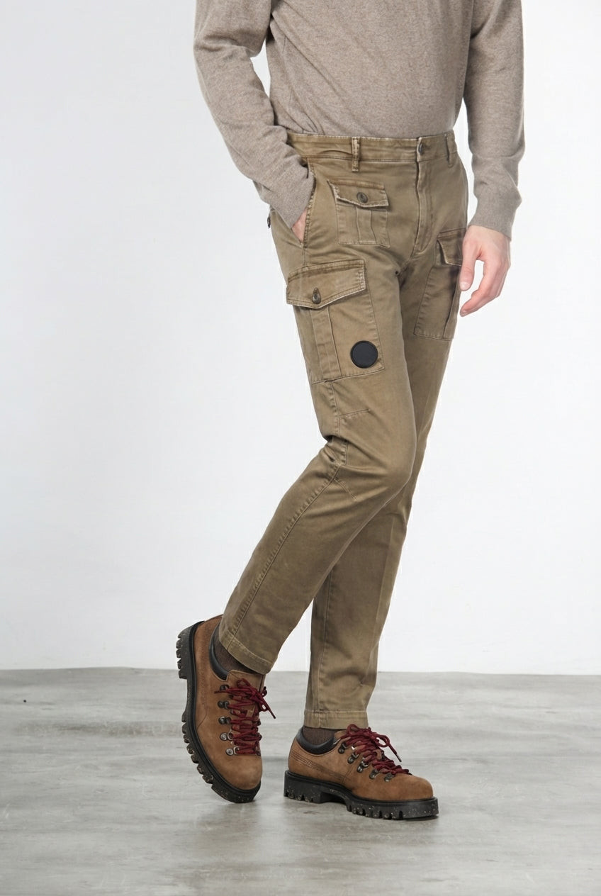 George Coolpocket Cargo-Hose für Herren aus Gabardine mit carrot fit ①

