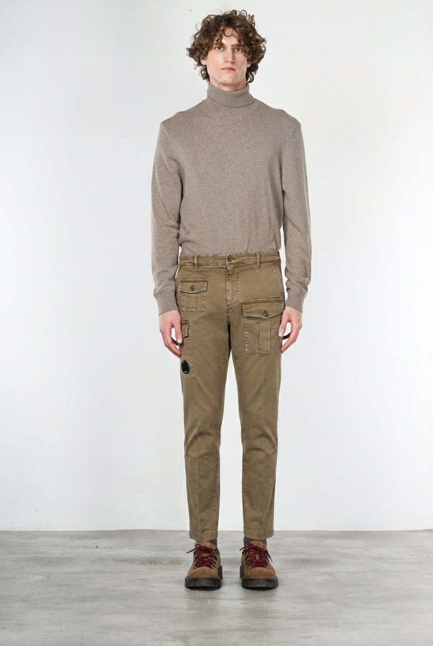 George Coolpocket Cargo-Hose für Herren aus Gabardine mit carrot fit ①
